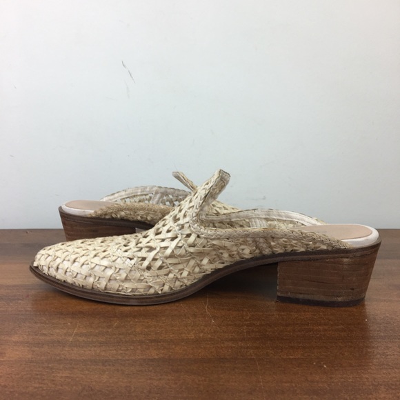 CHINESE LAUNDRY Mayflower Woven Heeled Mule Pointed Toe Beige Women’s Size 7.5. - Picture 6 of 11